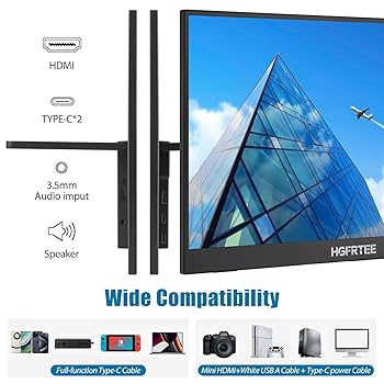 Amazon.com: HGFRTEE Portable Monitor Touchscreen 14